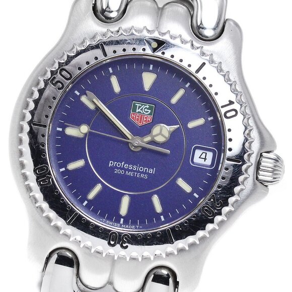 TAG HEUER S/el WG111A Date Navy Dial Quartz Men's Watch_867650 - Picture 1 of 6